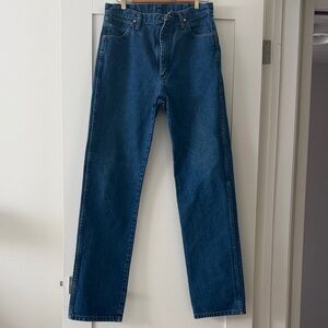 Wrangler Men's Straight-Leg Jeans in Deep Blue 35x36